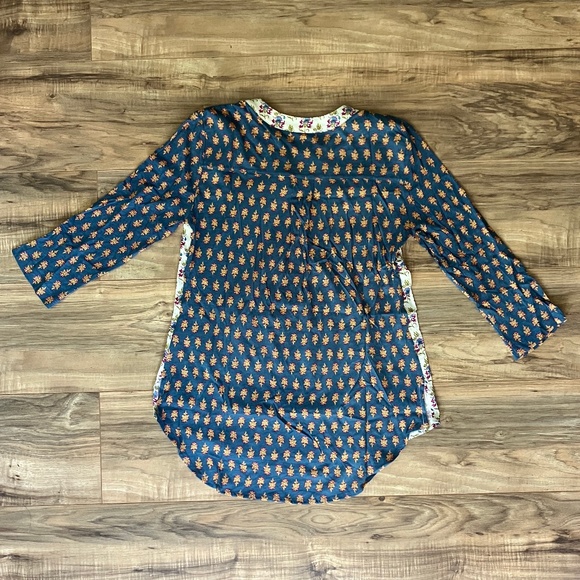 NWT - Anthro Maeve 3/4 Sleeve Floral Top XS - Picture 5 of 11